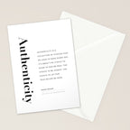 Authenticity quote by Brene Brown Stationery Card Gallery Image 2