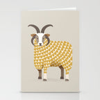 Whimsical Jacob Sheep Stationery Card Gallery Image 2