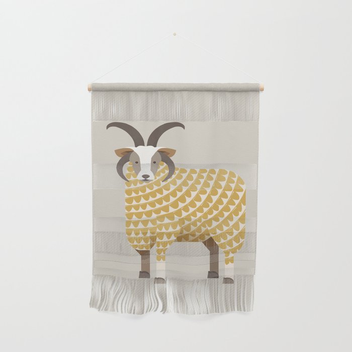 Whimsical Jacob Sheep Wall Hanging Gallery Image 1