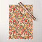 Christmas Tree Ornaments Pattern Wrapping Paper Gallery Image 1