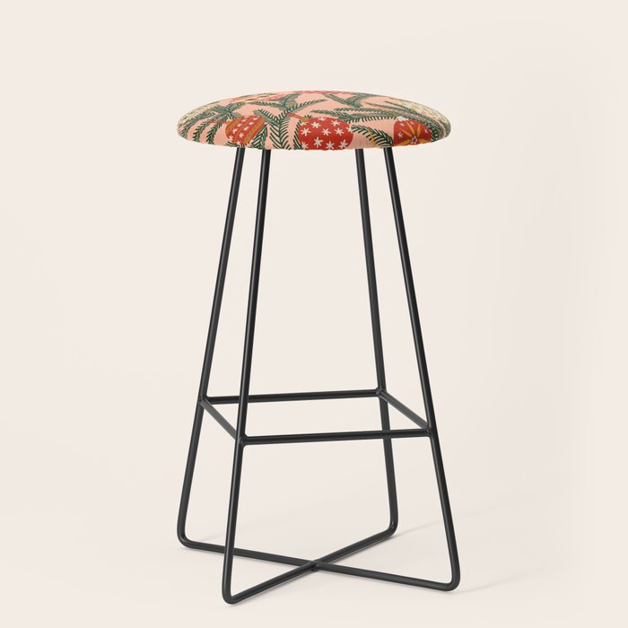 Christmas Tree Ornaments Pattern Stool Gallery Image 1