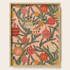 Christmas Tree Ornaments Pattern Serving Tray Gallery Image 1