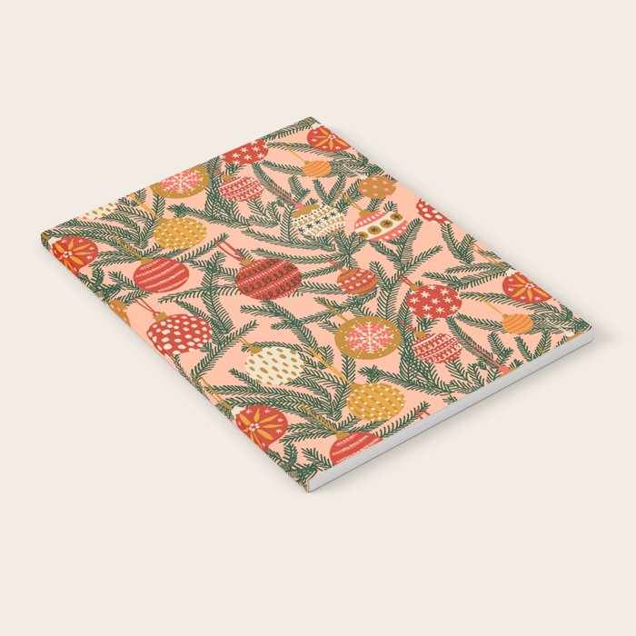 Christmas Tree Ornaments Pattern Notebook Gallery Image 2