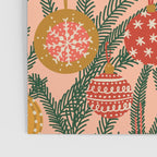 Christmas Tree Ornaments Pattern Poster Gallery Image 3