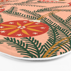 Christmas Tree Ornaments Pattern Bath Mat Gallery Image 3