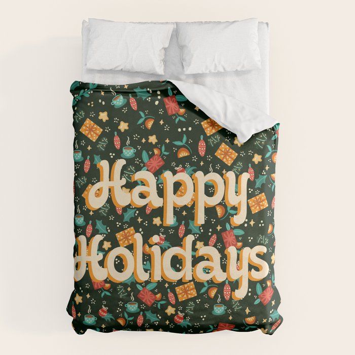 Happy holidays Duvet Cover Gallery Image 1