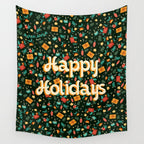 Happy holidays Wall Tapestry Gallery Image 4