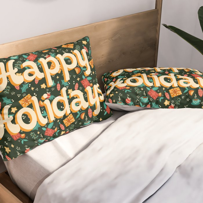 Happy holidays Pillow Sham Gallery Image 2