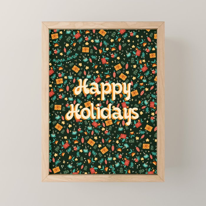 Happy holidays Mini Art Print Gallery Image 1