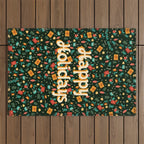 Happy holidays Outdoor Rug Gallery Image 1