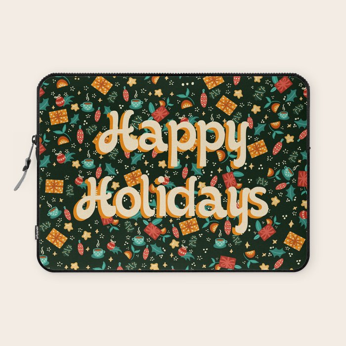 Happy holidays Laptop Sleeve Gallery Image 1
