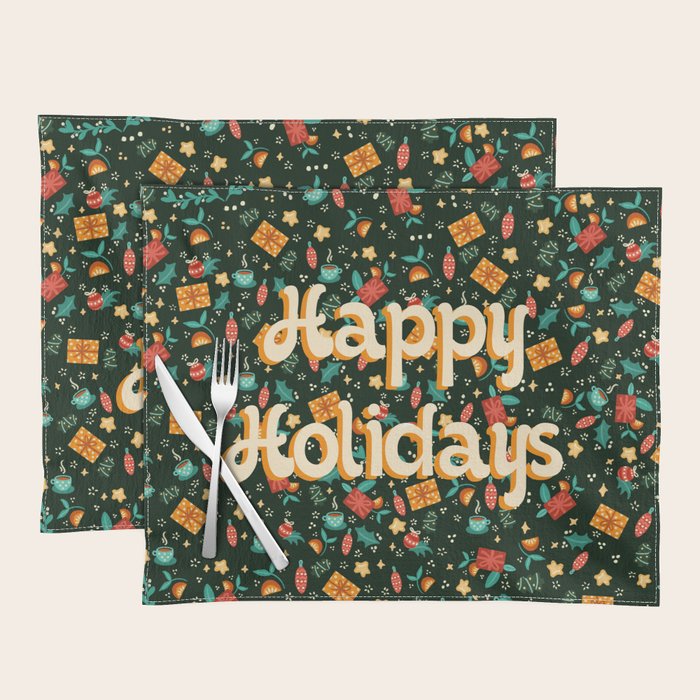 Happy holidays Placemat Gallery Image 1