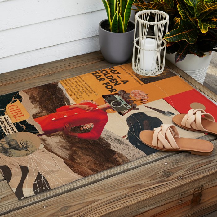 a Golden Year Outdoor Rug Gallery Image 2