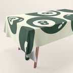 The 8 Ball Clubhouse Old Money Green Tablecloth Gallery Image 1