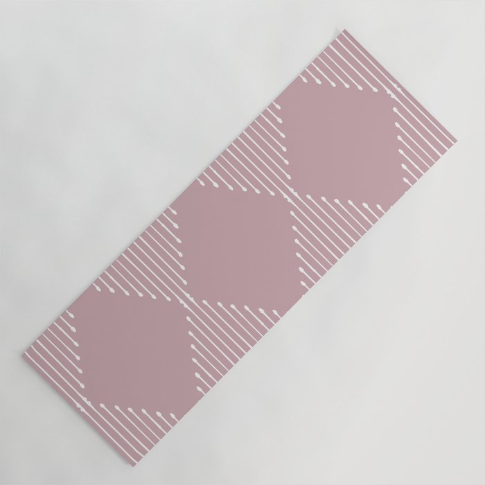 Geo (Linen Lilac) Yoga Mat Gallery Image 1