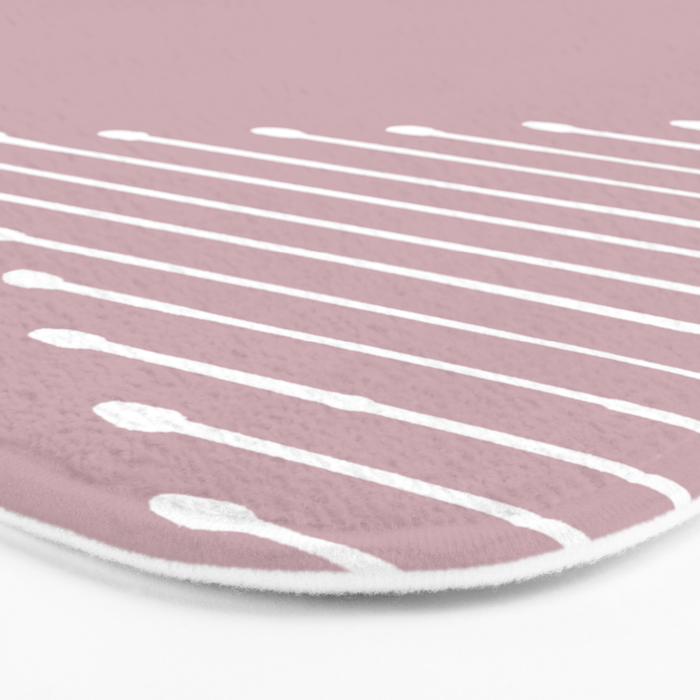 Geo (Linen Lilac) Bath Mat Gallery Image 3