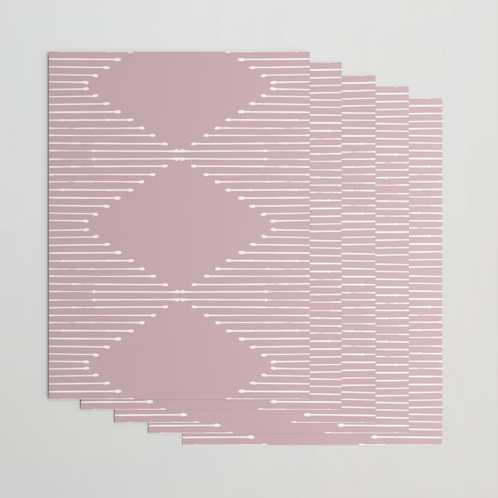 Geo (Linen Lilac) Wrapping Paper Gallery Image 3