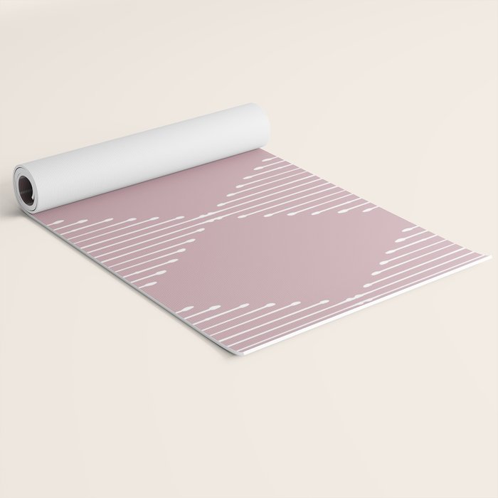Geo (Linen Lilac) Yoga Mat Gallery Image 2