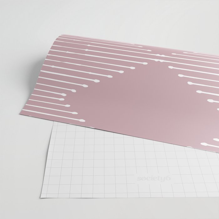 Geo (Linen Lilac) Wrapping Paper Gallery Image 2