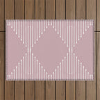 Geo (Linen Lilac) Outdoor Rug Gallery Image 1