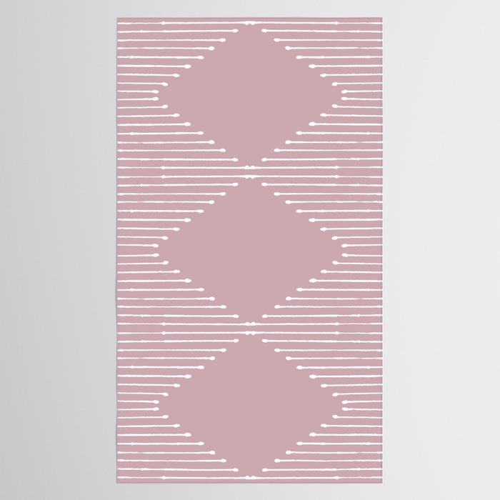 Geo (Linen Lilac) Tablecloth Gallery Image 2
