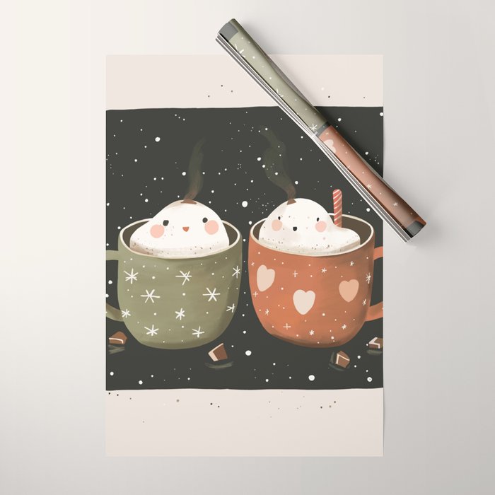 Mugs Of Joy Wrapping Paper Gallery Image 1
