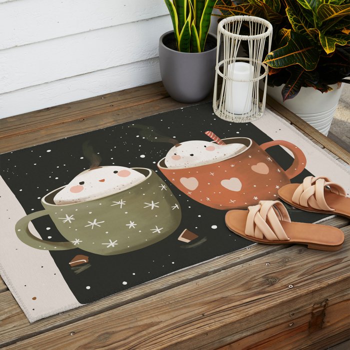 Mugs Of Joy Outdoor Rug Gallery Image 2