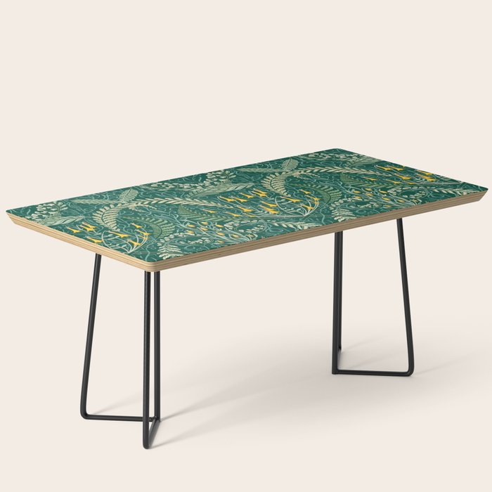 Woodland soil Morris style shining emerald Coffee Table Gallery Image 1