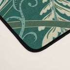 Woodland soil Morris style shining emerald Desk Mat Gallery Image 4