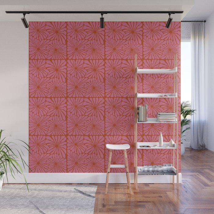 Blooming Bold pattern Wall Mural Gallery Image 1