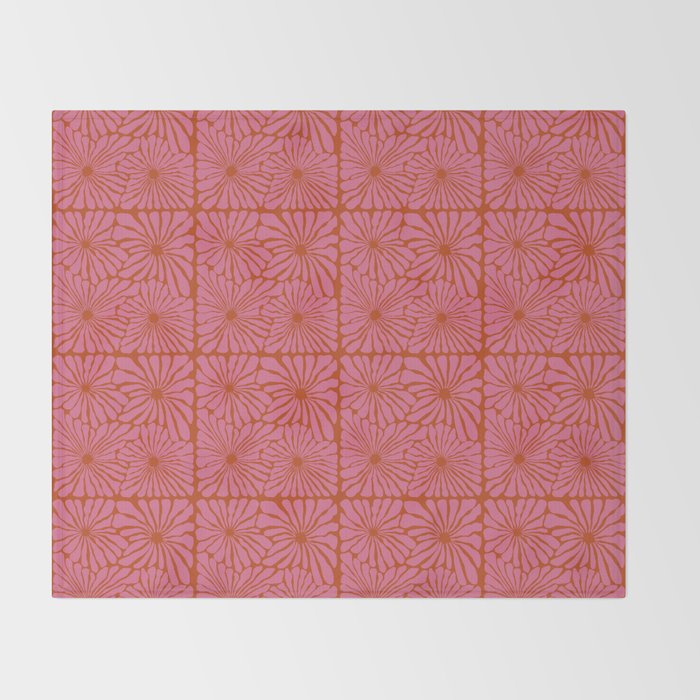 Blooming Bold pattern Throw Blanket Gallery Image 2