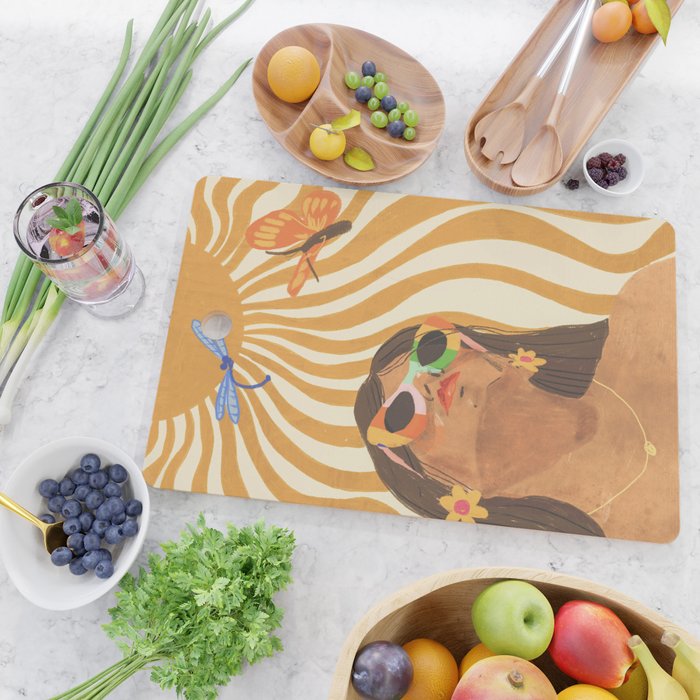 Sun woman Cutting Board Gallery Image 2
