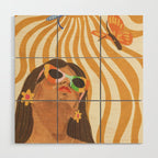 Sun woman Wood Wall Art Gallery Image 1