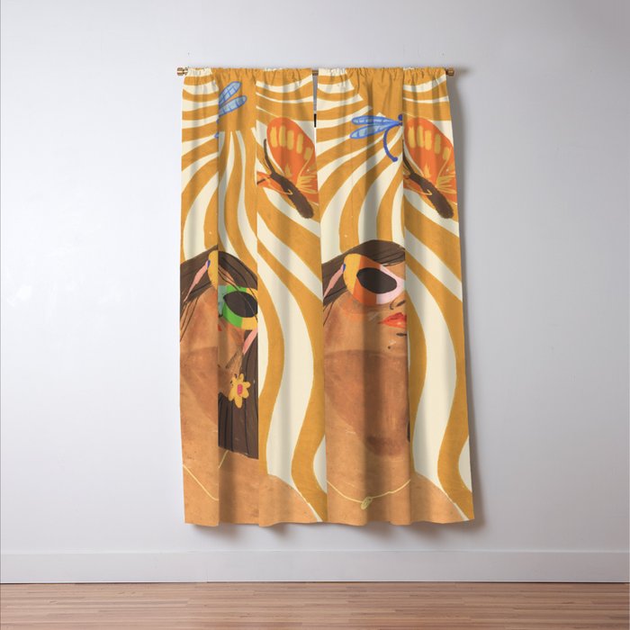 Sun woman Window Curtain Gallery Image 3