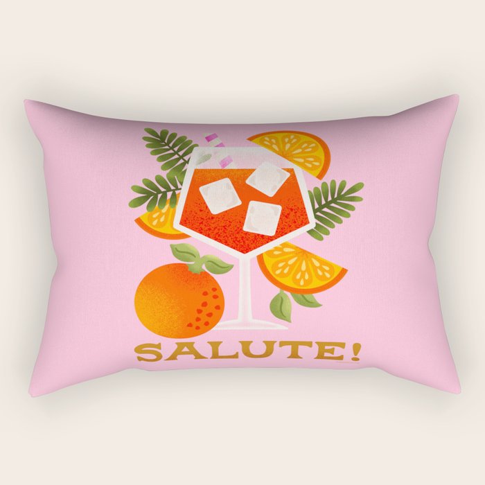 Orange Spritz - Amalfi Coast Cocktails Rectangular Pillow Gallery Image 2