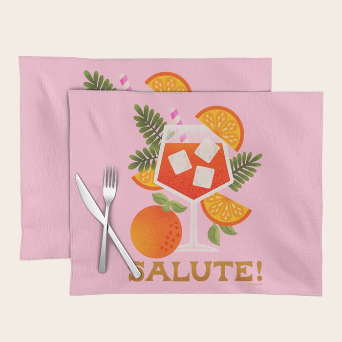 Orange Spritz - Amalfi Coast Cocktails Placemat Gallery Image 1