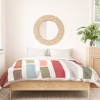 Mid Century Modern Stripes Duvet Cover Gallery Image 3