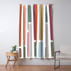 Mid Century Modern Stripes Window Curtain Gallery Image 5
