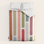 Mid Century Modern Stripes Duvet Cover Gallery Image 6