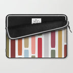 Mid Century Modern Stripes Laptop Sleeve Gallery Image 2