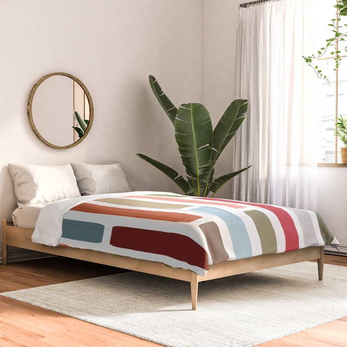Mid Century Modern Stripes Comforter Gallery Image 2