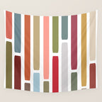 Mid Century Modern Stripes Wall Tapestry Gallery Image 4