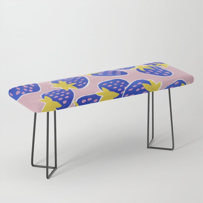 Blue Strawberries Bench Gallery Image 1