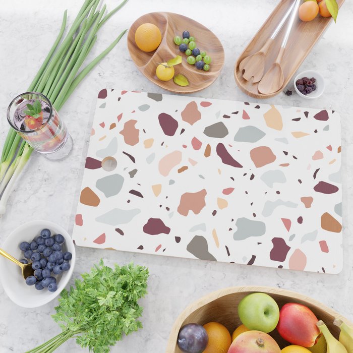 Terrazzo marble pattern Cutting Board Gallery Image 2