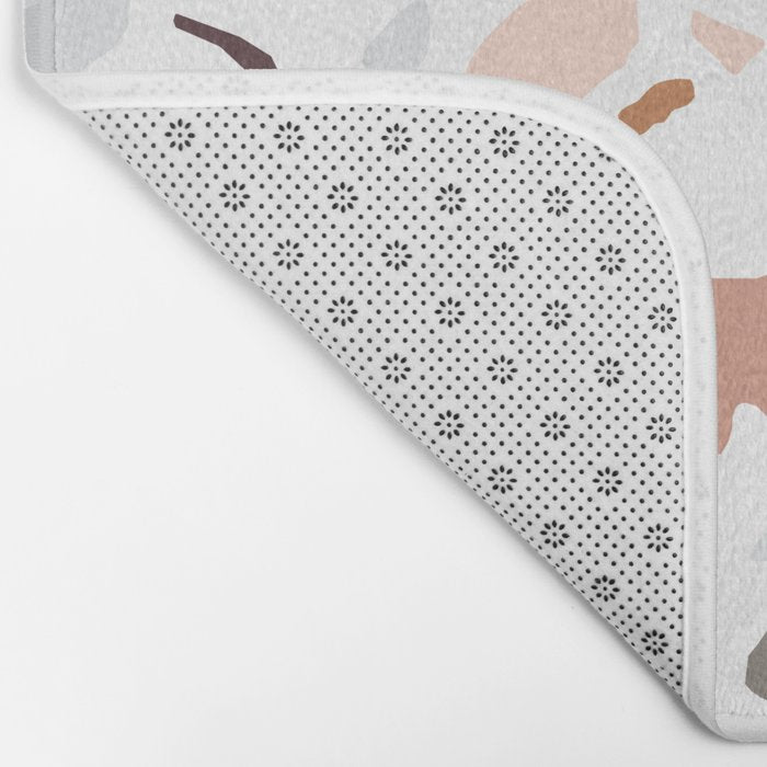 Terrazzo marble pattern Bath Mat Gallery Image 2