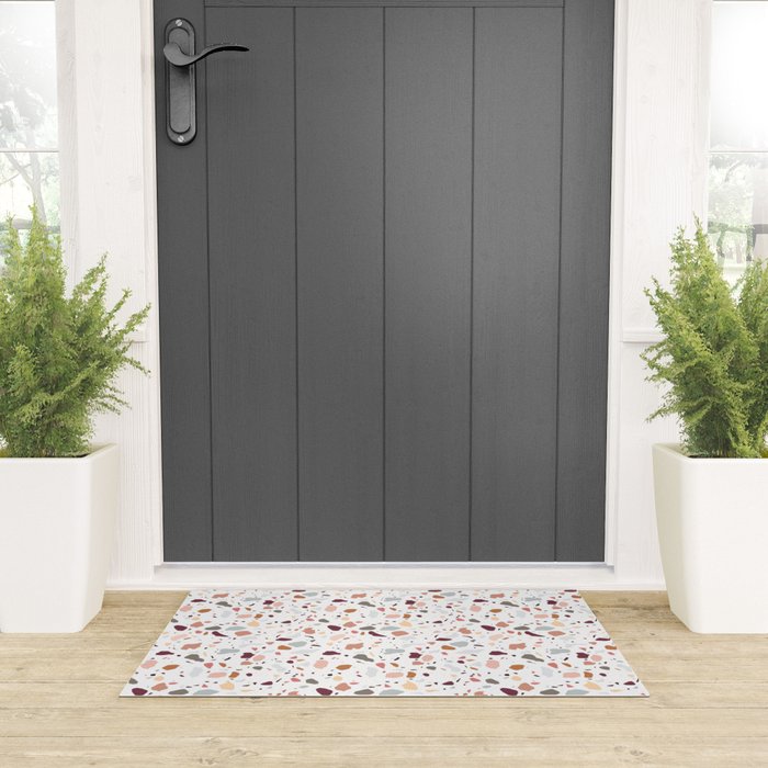 Terrazzo marble pattern Welcome Mat Gallery Image 3