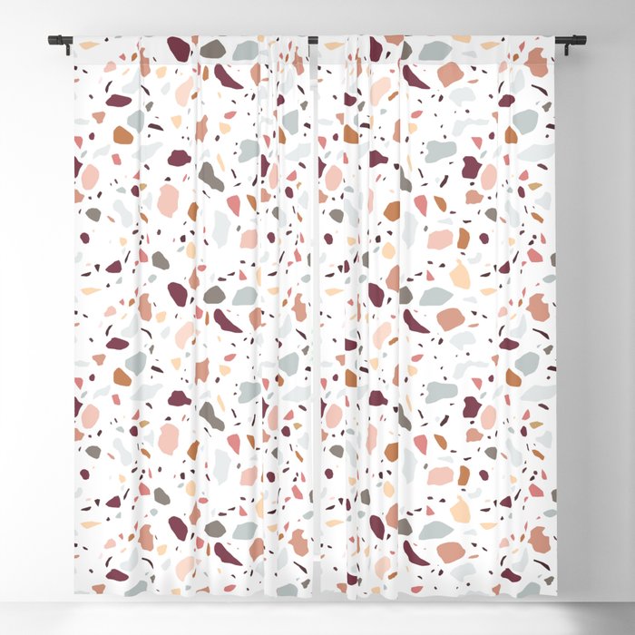 Terrazzo marble pattern Window Curtain Gallery Image 5