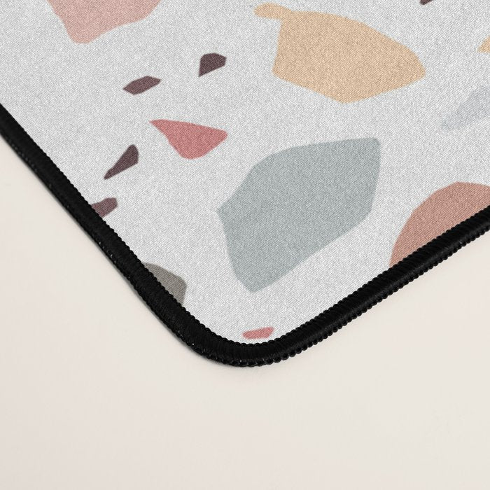 Terrazzo marble pattern Desk Mat Gallery Image 4