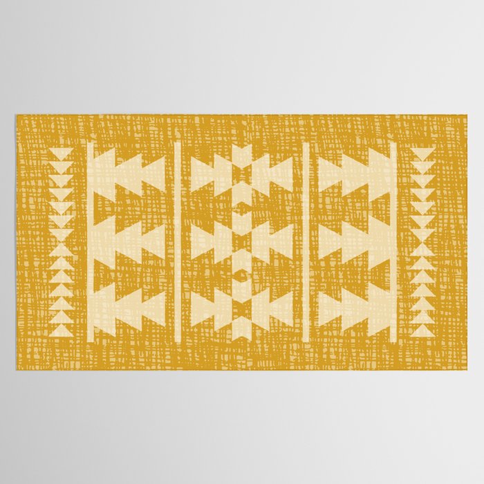 Southwestern Pattern 136 Yellow Tablecloth Gallery Image 2