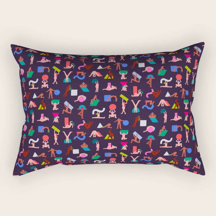 Free the Shape Free The People Rectangular Pillow Gallery Image 1